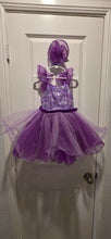 Load image into Gallery viewer, Weissman Purple Sequin Tulle Dance Costume with Matching Headpiece