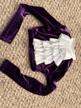 Load image into Gallery viewer, 2 Piece Purple Velvet Costume