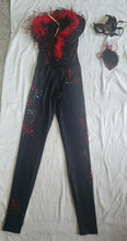 Load image into Gallery viewer, Contortion/ Acro red and black costume