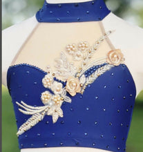 Load image into Gallery viewer, Navy/ gold lyrical ensemble
