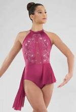 Load image into Gallery viewer, Girls Lyrical / Contemporary Dance Costume Burgundy - Size Child MC Weissman Survive