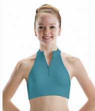 Load image into Gallery viewer, 3045 - Zip Front Halter 3 Strap Back Bra