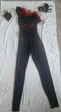 Load image into Gallery viewer, Contortion/ Acro red and black costume