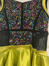 Load image into Gallery viewer, Yellow/Multicolor Sequin Costume