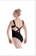 Load image into Gallery viewer, 2664 Pinch Front X Back Wide Strap Leotard