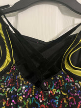 Load image into Gallery viewer, Yellow/Multicolor Sequin Costume