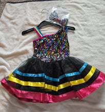 Load image into Gallery viewer, Multicolor sequin jazz costume