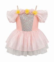Load image into Gallery viewer, Pink Princess Sequin and Organza Dance Costume Dress