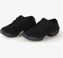 Load image into Gallery viewer, Theatricals Womens Split Sole Dance Sneaker - Black - Size 6