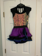 Load image into Gallery viewer, Blue and Purple Sequin Costume