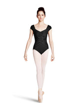 Load image into Gallery viewer, MJ7194 Jozette Weave Detail Cap-Sleeve Leotard