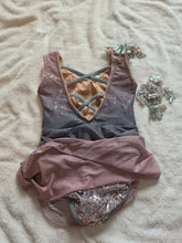 Load image into Gallery viewer, Pink and blue/Grey sparkly lyrical costume
