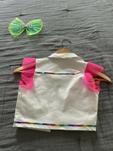 Load image into Gallery viewer, Weissmans Leo, tutu and jacket, rainbow sequins, child size 7/8