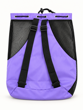 Load image into Gallery viewer, Lavender Ventilated Dance, Swim & Gym Drawstring Backpack