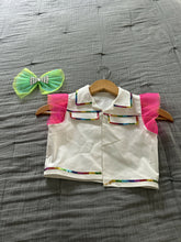 Load image into Gallery viewer, Weissmans Leo, tutu and jacket, rainbow sequins, child size 7/8