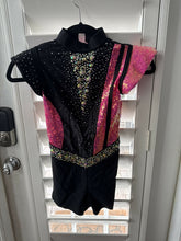 Load image into Gallery viewer, Glamour LC Pink and Black Dance Costume