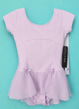 Load image into Gallery viewer, 747 Lavender Bow-Back Cap Sleeve Leotard Dress – Danz N Motion
