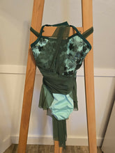 Load image into Gallery viewer, Dance Green Leotard with Applique and Sheer Green overlay and skirt, size MC