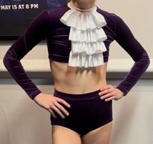 Load image into Gallery viewer, 2 Piece Purple Velvet Costume