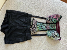 Load image into Gallery viewer, 3 piece-Multi Colored Hip Hop Costume with matching black shorts