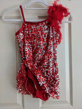 Load image into Gallery viewer, Red sequin costume