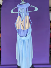 Load image into Gallery viewer, Weissman Light Blue and Periwinkle Lyrical Dress