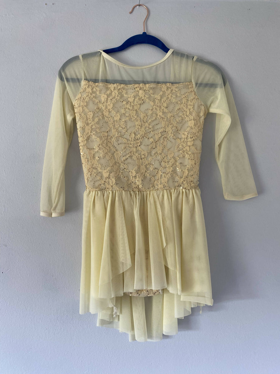 Sweet offwhite dance leotard Dancewear Closet, LLC