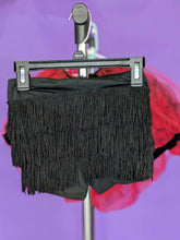 Load image into Gallery viewer, Weissman Red and Black 2 in1 Tutu and Fringe Skirt