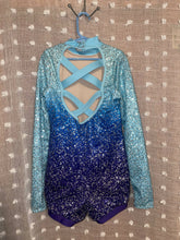 Load image into Gallery viewer, Girls Weissman “Lost it to Trying” Sequin Longsleeve Biketard Dance Costume (L)