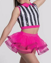Load image into Gallery viewer, Two Piece Pink, Black and White Costume (LC)