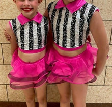 Load image into Gallery viewer, Two Piece Pink, Black and White Costume (LC)