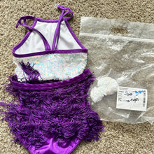 Load image into Gallery viewer, purple and white tap/jazz costume