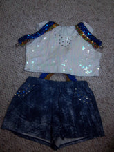 Load image into Gallery viewer, Sequin Suspender Outfit