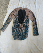 Load image into Gallery viewer, Contemporary / brown, with green design leotard
