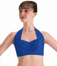 Load image into Gallery viewer, 3078 Pinch Front Overlay Halter Bra Top
