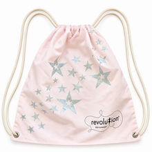 Load image into Gallery viewer, RD010504 Pink Sparkle Star Drawstring Dance Bag
