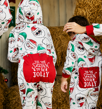 Load image into Gallery viewer, ’Tis the Season to Be Jolly Santa Onesie

