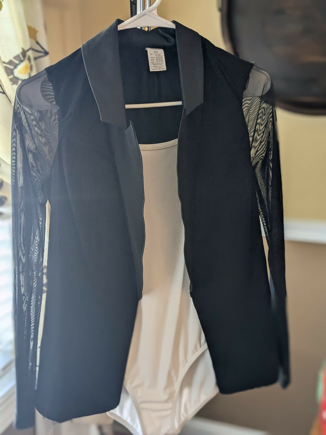 Black Jacket with White leotard