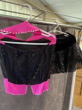 Load image into Gallery viewer, Black and Pink Sequins and rhinestones
