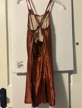 Load image into Gallery viewer, Burnt orange short contemporary dress
