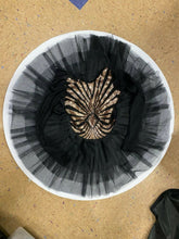 Load image into Gallery viewer, Classical Tutu with attached black and gold leo
