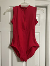 Load image into Gallery viewer, Baltogs Adult Medium Red Front-zip Leotard
