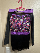Load image into Gallery viewer, Purple and black jazz costume
