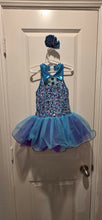 Load image into Gallery viewer, Curtain Call Sparkling Aqua Sequin Tutu Dance Costume for Kids
