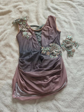Load image into Gallery viewer, Pink and blue/Grey sparkly lyrical costume
