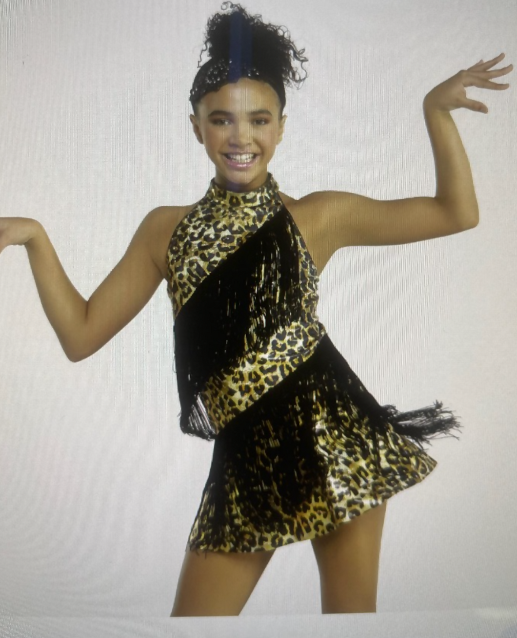RC21606 Cheetah/Black Fringe Costume