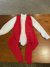 Load image into Gallery viewer, White Leo with Red Vest and White Skirt
