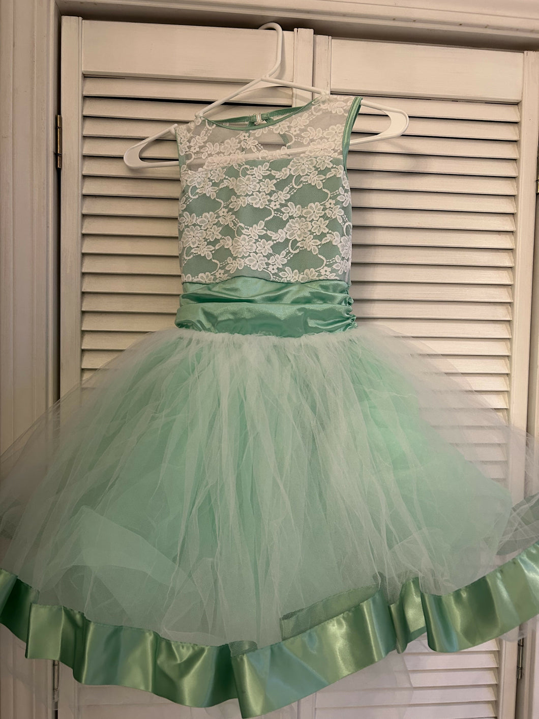 Mint green ballet costume
