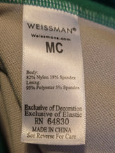 Load image into Gallery viewer, Weissman Mock Neck Leotard, Kelly Green, size MC
