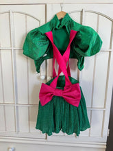 Load image into Gallery viewer, Magical Emerald Sparkly Green &amp; Fuchsia Hip Hop Costume
